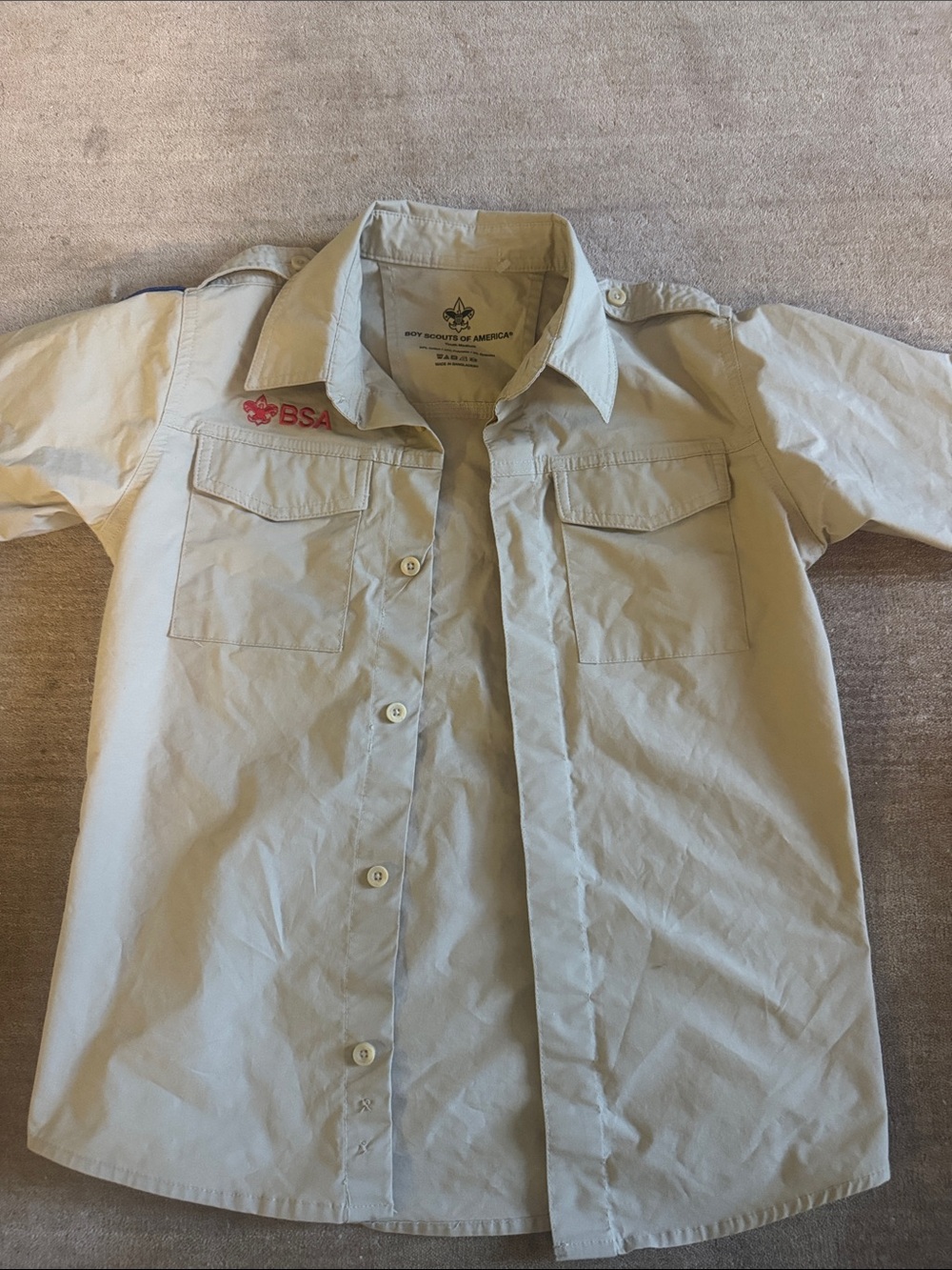 Boy Scouts of America Khaki Short-Sleeve Button-Down Shirt